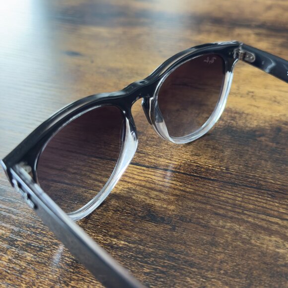 Ray-Ban RB4471 Iris Sunglasses – Black on Transparent - Picture 9 of 15